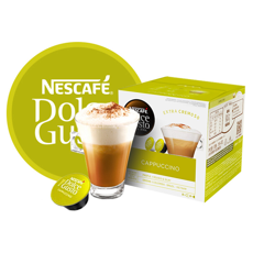 英国进口 雀巢多趣酷思(Dolce Gusto) 花式咖啡胶囊 研磨咖啡粉 16颗装 卡布奇诺